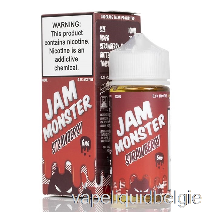 Vape Smaken Aardbei - Jammonster - 100ml 6mg